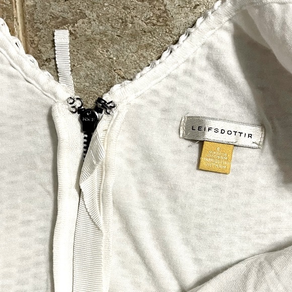 Leifsdottir Anthropology Long White Dress Women’s Size 6 - Picture 6 of 14